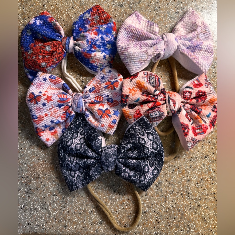 Toddler Boutique Nylon Headband Bows